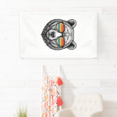 Retro Beer Zonnebril Vector Grafisch Ontwerp_1 Spandoek (Insitu)