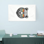 Retro Beer Zonnebril Vector Grafisch Ontwerp_1 Spandoek (Beurs)
