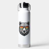 Retro Beer Zonnebril Vector Grafisch Ontwerp_1 Waterfles (Voorkant)