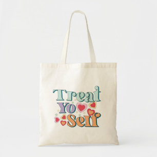 Retro behandelt u zelf tote bag
