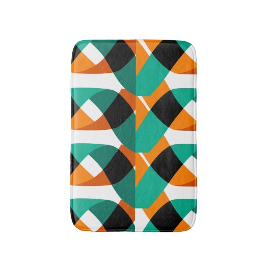 Retro behang: ontwerp badmat (Voorkant Verticaal)