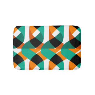 Retro behang: ontwerp badmat