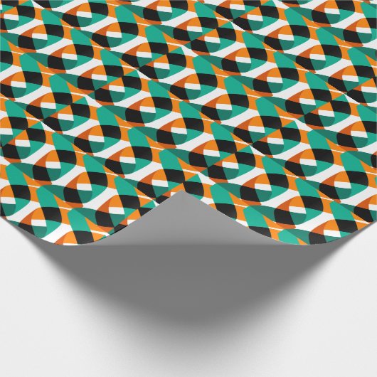 Retro behang:  ontwerp cadeaupapier (Hoek)