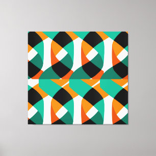 Retro behang:  ontwerp canvas afdruk