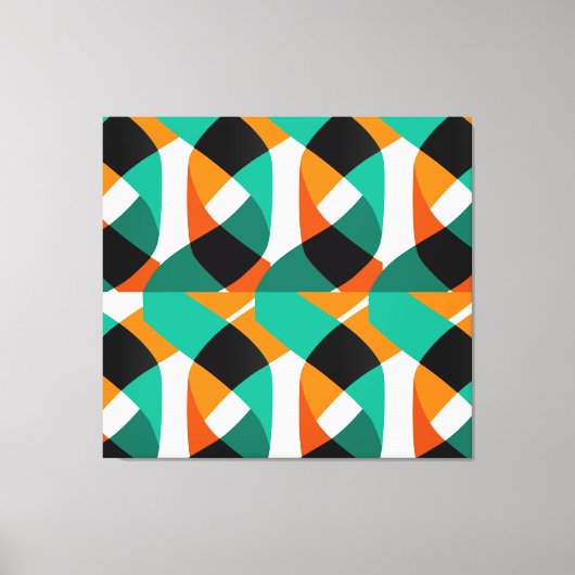 Retro behang:  ontwerp canvas afdruk (Voorkant)