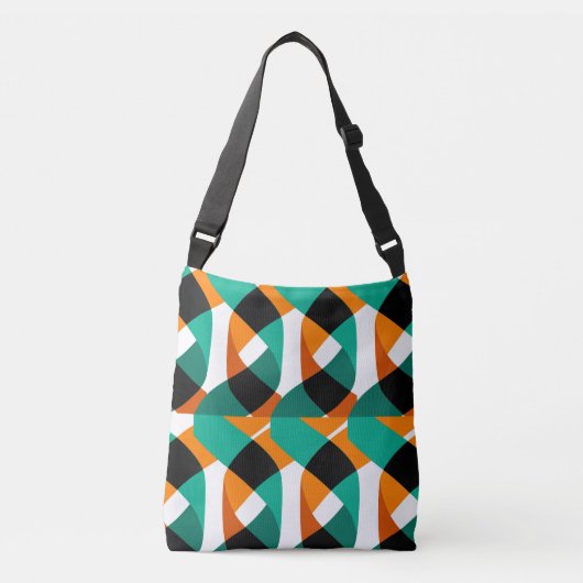 Retro behang: ontwerp crossbody tas (Voorkant)