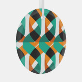 Retro behang:  ontwerp glas ornament (Voorkant Rechts)