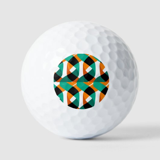 Retro behang: ontwerp golfballen (Voorkant)