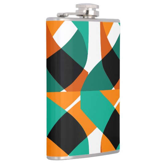 Retro behang:  ontwerp heupfles (Rechts)