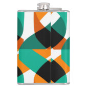 Retro behang: ontwerp heupfles (Achterkant)