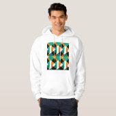 Retro behang: ontwerp hoodie (Voorkant volledig)