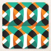 Retro behang:  ontwerp kartonnen onderzetters (Voorkant)