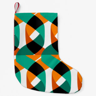 Retro behang: ontwerp kleine kerstsok