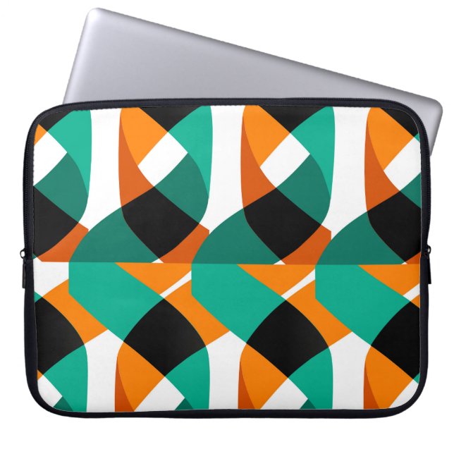 Retro behang:  ontwerp laptop sleeve (Voorkant)