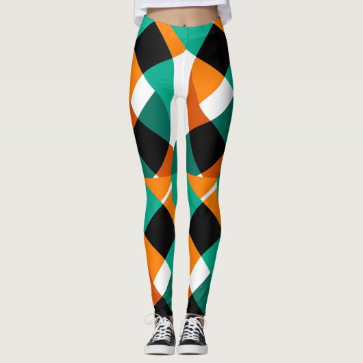 Retro behang: ontwerp leggings (Voorkant)