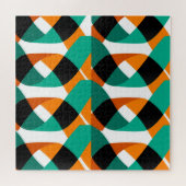 Retro behang:  ontwerp legpuzzel (Horizontaal)