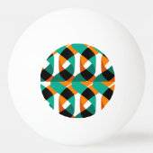 Retro behang:  ontwerp pingpongbal (Achterkant)