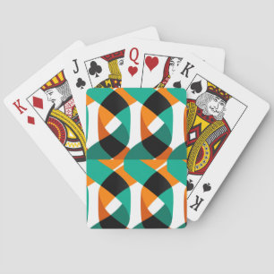 Retro behang: ontwerp pokerkaarten