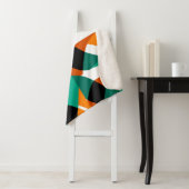 Retro behang:  ontwerp sherpa deken (In situ)