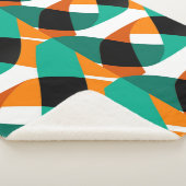 Retro behang:  ontwerp sherpa deken (3/4)