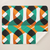 Retro behang:  ontwerp sherpa deken (Voorkant (horizontaal))