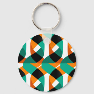 Retro behang:  ontwerp sleutelhanger