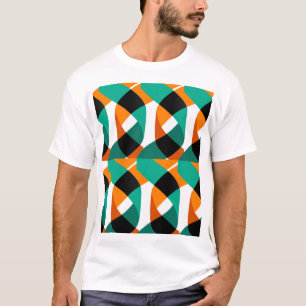 Retro behang: ontwerp t-shirt