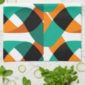 Retro behang: ontwerp theedoek (Gevouwen)