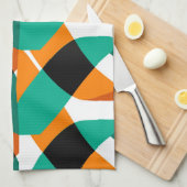 Retro behang: ontwerp theedoek (Quarter Fold)