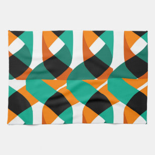 Retro behang: ontwerp theedoek