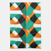 Retro behang: ontwerp theedoek (Verticaal)