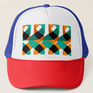 Retro behang:  ontwerp trucker pet