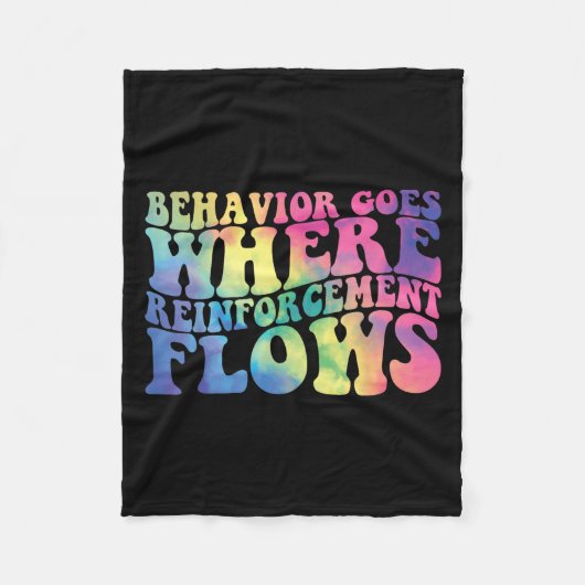 Retro Behavior Goes Where Reinforcement Flows Aba  Fleece Deken (Voorkant)