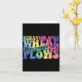 Retro Behavior Goes Where Reinforcement Flows Aba  Kaart (Gele Bloem)