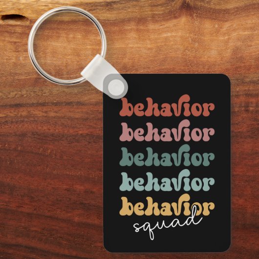 Retro Behaviour Squad Gedragstherapie Sleutelhanger (Voorkant)