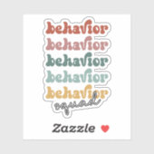 Retro Behaviour Squad Gedragstherapie Sticker (Vel)