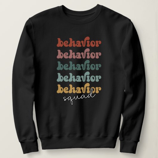 Retro Behaviour Squad Gedragstherapie Trui (Design voorkant)