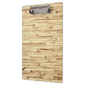 Retro Beige Bamboo Textielpatroon Klembord (Links)