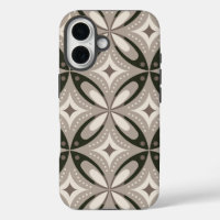 Retro Beige & Bruine Geometrische Vormen