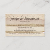 Retro Beige Cake Bakery Pastry Patisserie Design Visitekaartje (Achterkant)