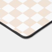 Retro Beige geruite bureaumat (Hoek)