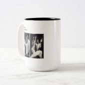 Retro Beker Tweekleurige Koffiemok (Voorkant links)
