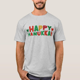 Retro belettering Happy Chanoeka T-shirt