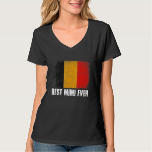 Retro België Vlag Beste Mimi Ooit Moederdag T-shirt