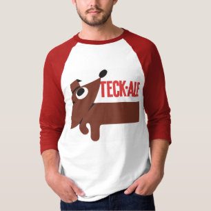 Retro Belgisch bier logo hond ale T-shirt
