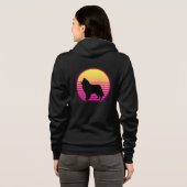 Retro Belgium Sheepdog Women's Hoodie (Achterkant volledig)