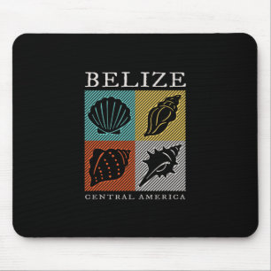 Retro Belize Souvenir Antieke Zeeschelp Heren Dame Muismat