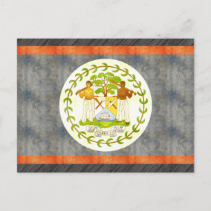Retro  Belize vlag Briefkaart