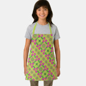 Retro Bell Flower Mandalas Green Small Schort (Insitu)