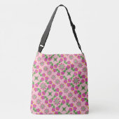 Retro Bell Flower Mandalas Pink Crossbody Bag Crossbody Tas (Achterkant)
